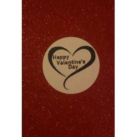 Unbranded 25 Pink Happy Valentine's Day Labels Stickers Heart Love