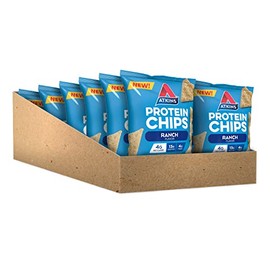 Atkins Atkins Ranch Protein Chips, 4g Net Carbs, 13g Protein, Gluten Free, Low Glycemic, Keto Friendly, 12 Count