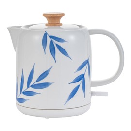 LONGSEED 1.0-Liter Ceramic Electric Kettle, 1000W Rapid Boil, Tea Kettles Pot & Hot Water Boiler For Coffee & Tea, Teapot Auto Shut-Off, Boil-Dry Protection