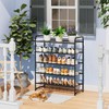 SUFAUY Shoe Rack, 5-Tier 33" Wide Shoe Storage Rack for