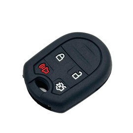 LemSa 2Pcs Keyless Entry Remote Car Key Fob Shell Cover Protective Case for Ford 2011-2016 F150 F250 F350 Mustang Fusion Explorer Taurus Expedition Lincoln MKS MKX MKZ Navigator, Black Pink