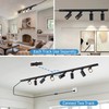 Hiiglxii Plug in Track Lighting with Power Cord, 8 Light