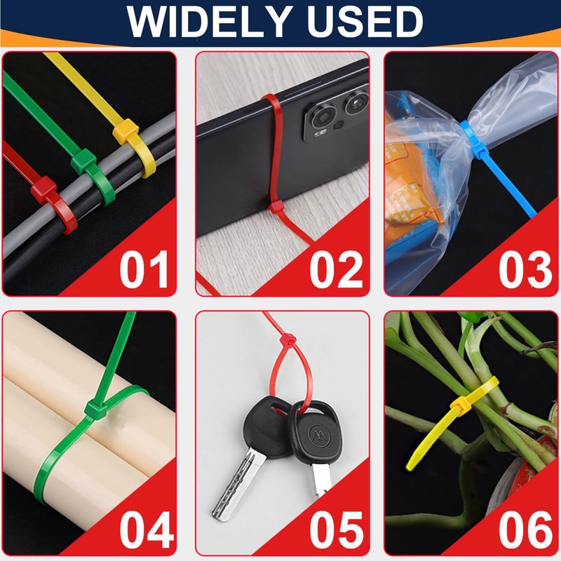 Cable Ties, 450mm x 7.6mm, Pack of 50, Yellow Premium