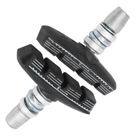 Bicycle Brake Pads, 1 Pair 55 mm Arc-shaped Foldable Bicycle Brake Pads Bicycle V Brake Rubber Brakes for Folding Bikes, Mountain Bikes, Road Bikes