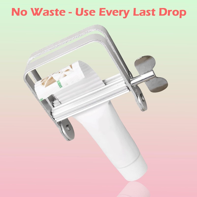 Zvorgath Toothpaste Squeezer, Stainless Steel Tube Squeezer - Key Roller