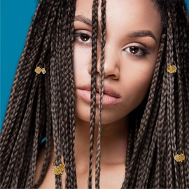 RED by Kiss Dreadlock Jewelry Braid Charms Hair Cuffs for Women Braiding Hair Pendants Decoration Clips 3PCS