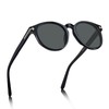 AVAWAY Retro Sunglasses for Men, Round Polarized Glasses UV400 Protective