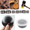 Leather Cutting Dies Set, 7 Pieces Round Leather Punching Tool,