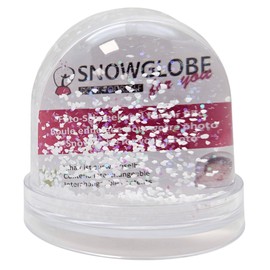 50007 Snow globe photo with base black with snow