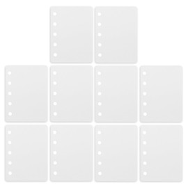 TIANTHH pp Sheet M5 5-Hole Refill for Stickers, Pack of 10, 3.0 x 4.1 inches (77 x 105 mm), Peel Off Paper, Translucent, For Binders, Waterproof, Durable, Notebook Journal, Stationery, Office Supplies