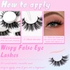 Losha Lashes Wispy False Eyelashes Natural Look Fluffy Eye Lashes