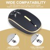 Wireless Type C Mouse 1200DPI Mute Button USB Dual Receiver