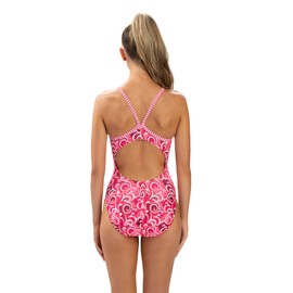 Dolfin Uglies Womens One Piece Swimsuit - Athletic Practice Suit for Training, Sports, Fitness (Cascade, 32)