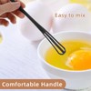 Pack of 8 Mini Whisks, Plastic Whisks Small with Mini