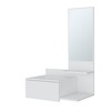 YLIEHS Floating Vanity Wall-Mounted with Included Mirror, Compact and Stylish