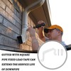 hinbkenla Downspout Adapter Gutter Downspout Strap,Gutter Straps,Gutter Downspout,Downspout Adapter,Gutter Downspout