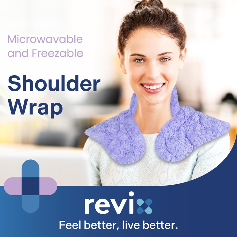 REVIX Microwave Heating Pad for Neck and Shoulders Back, Microwavable