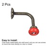 uxcell Wall Hooks, 2Pcs - Zinc Alloy Single Prong Ceramic
