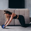 Relaxdays Abdominal Roller Abdominal Trainer for Home Including Knee Mat