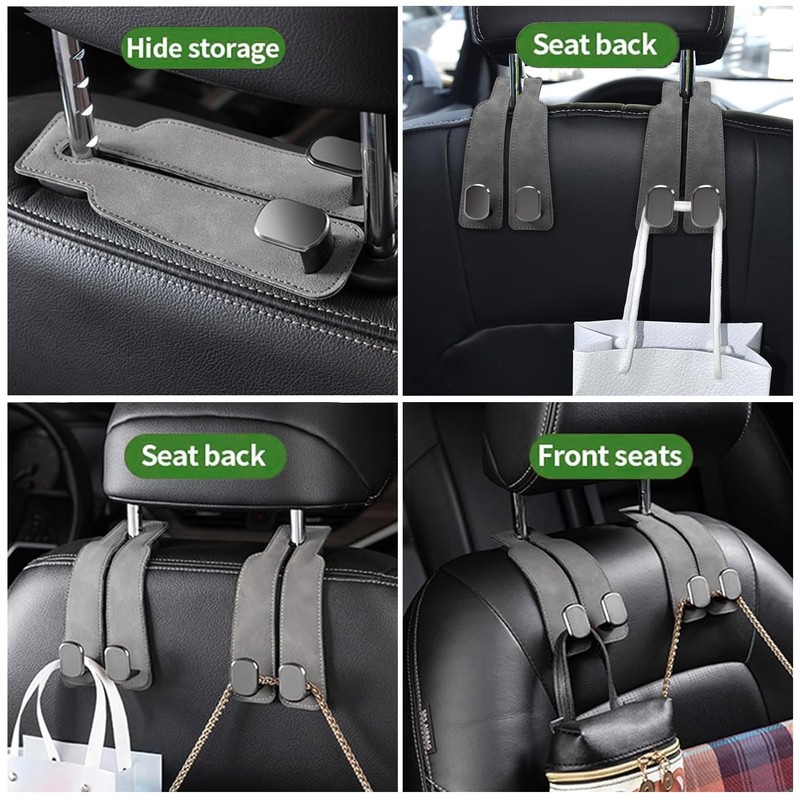 Lylxienty 4pcs Car Headrest Hook