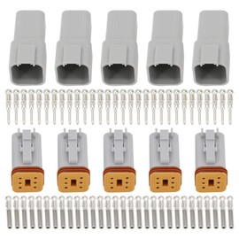 CNLW 5 Sets DJ3061Y-1.6-11/21 Connector 6 Pin DT04-6P/DT06-6S Automobile Waterproof Wire Electrical Connector Plug 22-16AWG