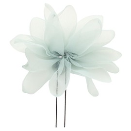 Soubien Hair Ornament, Sheer, Flower, Yukata, Arrangement, E, Blue