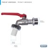 Cornat Ball Drain Valve with Hose Connection High-Quality Brass