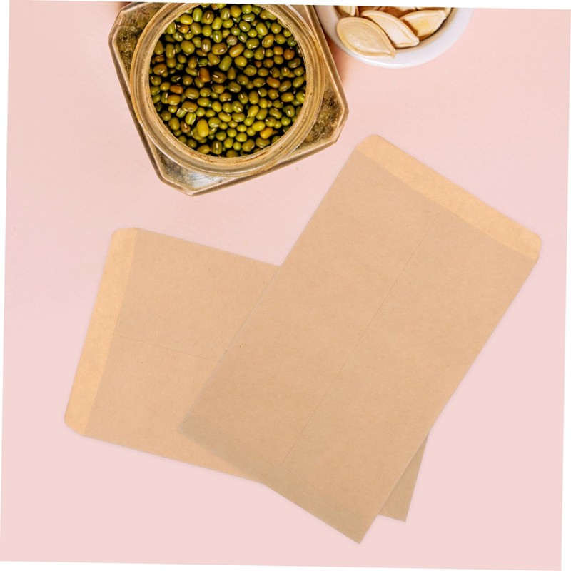 Mipcase 100pcs Seeds Envelopes Durable Paper Packets for Convenient Storage
