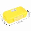 Outdoor Survival Shockproof Waterproof Storage Case Airtight Carry Box Container(Yellow)