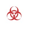 CRDesign Biohazard Danger Warning Sign Sticker Decal Bio Hazard Car