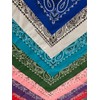Pañuelo unisex de cachemira 100% algodón, fabricado en Estados Unidos,