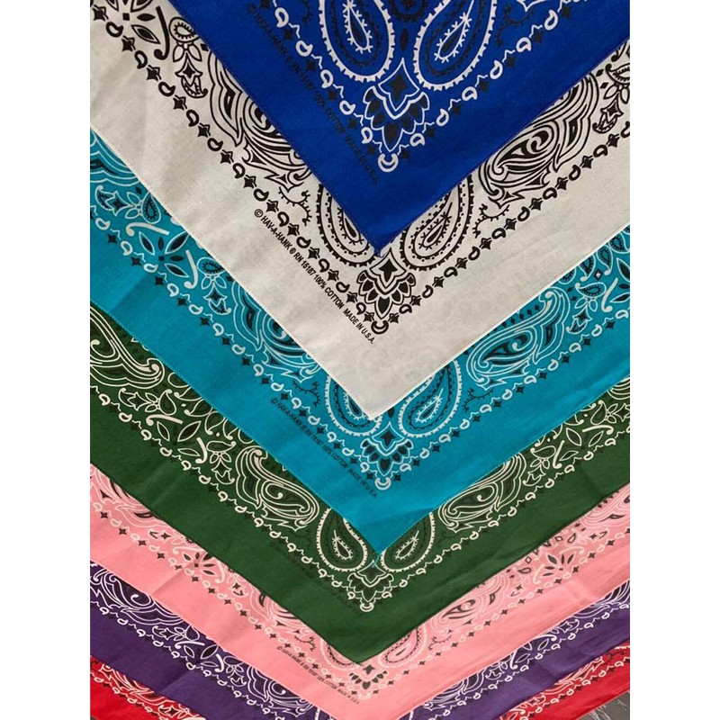 Pañuelo unisex de cachemira 100% algodón, fabricado en Estados Unidos,