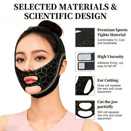 Reusable V Line Chin Strap, Double Chin Reducer Face Lifting Belt for Women
