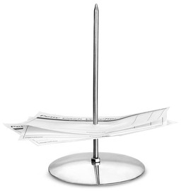 dine@drinkstuff Stainless Steel Receipt Spike 14cm - Bill Spike and Memo Holder, Ideal for Restaurants, Cafes and Offices