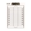Elite Clipboards Football White Dry Erase Coaches Clipboard | Double-Side