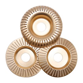 Zreneyfex Grinder Cutting Wheel Attachments, Wood Carving Disc Set, Aperture Woodworking Grinding Disc Polishing Wheels for Wood Cutting (3PCS)