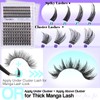 Lash Clusters Manga Eyelash Clusters Wispy Cluster Lashes with Spikes
