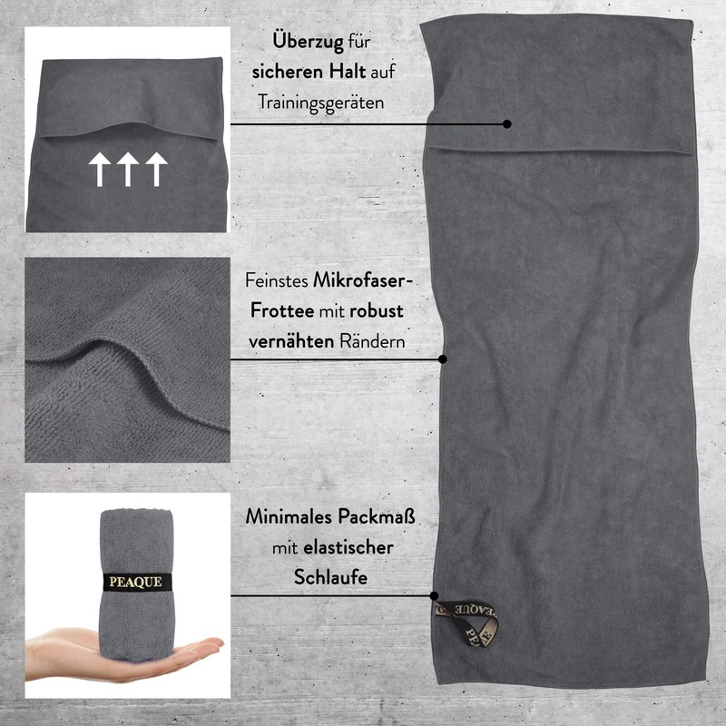 Microfibre Fitness Towel, with Terry Cloth Structure | Sports Towel