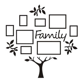 Wall Sticker Environmental Friendly Waterproof Corrosion Resistance Acrylic Photo Frame Wall Decor Sticker