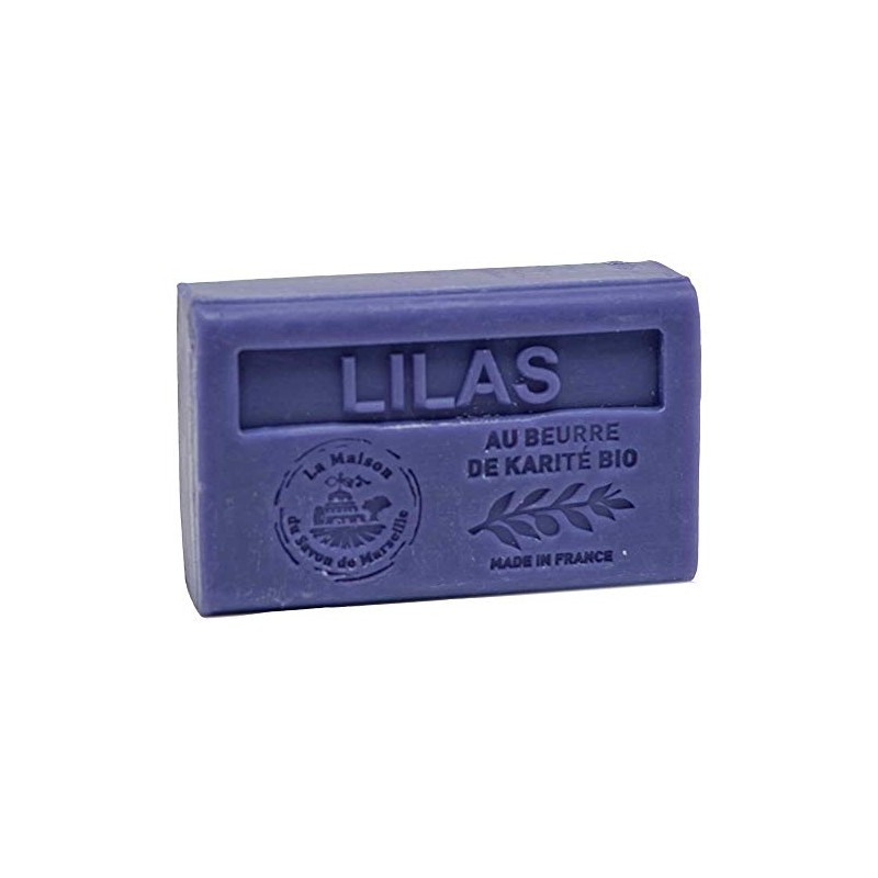 French Soap, Traditional Savon de Marseille - Lilac (Lilas) 125g