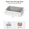 StorageWorks Closet Storage Bins, Trapezoid Organizer Box for Shelves, Fabric