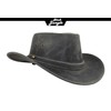Black Jungle Dayton Leather Western Hat Australia Cowboy Hat, black
