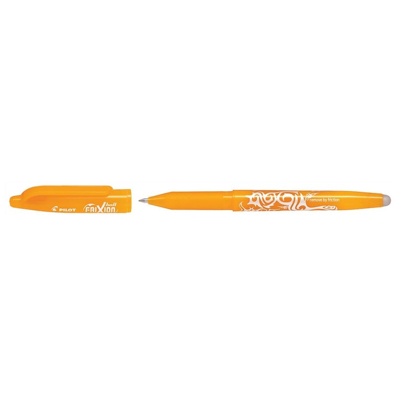 Pilot Frixion Ball 07 Rollerball Pens Medium Nib Orange Apricot