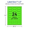 Avery Printable Rectangle Labels with Sure Feed Technology, 1" x