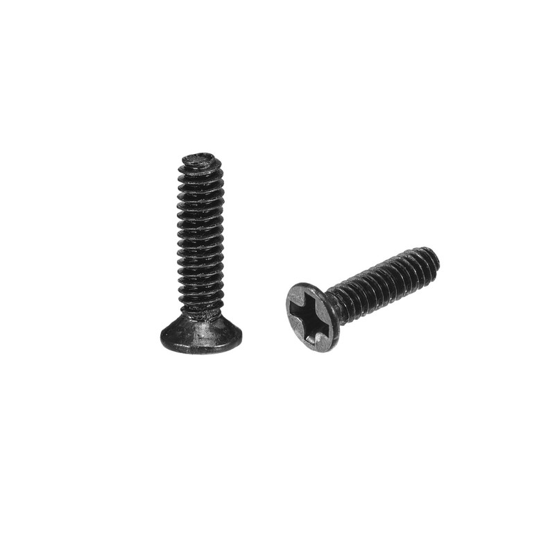 sourcing map M2 x 8mm Phillips Screws Fastener Black for