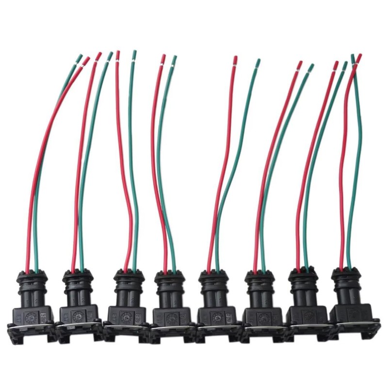 Upgraded 8pcs New Fuel Injector Wire Harness Repair Kit 0280150943