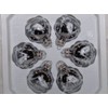 Jingle Bells Lauscha Christmas Tree Bauble Antique Silver with White