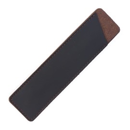 Leather Pen Case Holder Vintage Pencil Storage Pen Pouch Protective Sleeve Cover for Pencil, Ballpoint Pen for Home Office (Dark Brown)