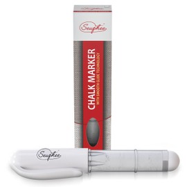 Washable Fabric Markers for Sewing – White Sewing Chalk Marker for Detailed Markup – Ergonomic Tailors Chalk Fabric Markers – Sewing Supplies and Accessories (1pc)