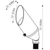 SPW Pro-Trade PT-BUL1-BK-LED-3FL Up Light Fixture Aluminum Housing Black Finish